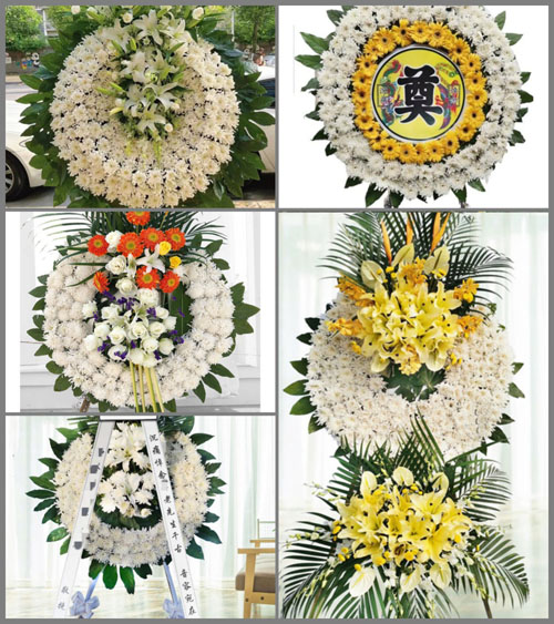 湖北黄冈市黄梅县停前镇东冲村花圈速递